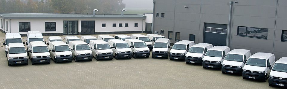 Fuhrpark der DesFa GmbH am Firmensitz in Molbergen